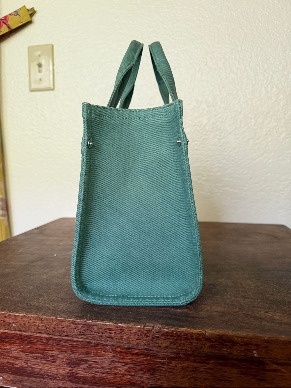 Bejeweled Coach Cargo Tote 26 Ivy Green - Picture 5 of 9